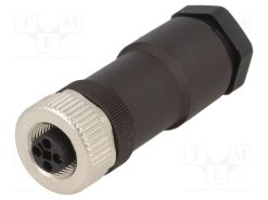 22262011_Φύσα; M12; PIN: 4; θηλυκά; κωδικός Τ-Power; για αγωγό; IP67; ευθύς