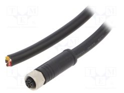 M12K-05BFDM-SL8S01_Φύσα; M12; PIN: 5; θηλυκά; Κωδικός Κ; 1m; IP67; ευθύς; αγωγοί