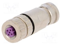 21033492501_Φύσα; M12; PIN: 5; θηλυκά; κωδικός B-Profibus; για αγωγό; IP67; 60V