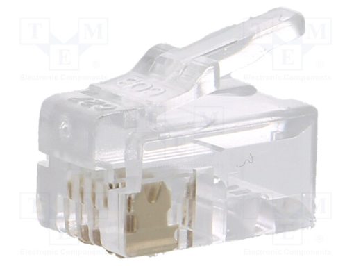 P 126_Φύσα; RJ10; PIN: 4; χωρίς θωράκιση; Επίχρυση; Διάγραμμα: 4p4c; 26AWG