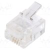 RJ126P4CR_Φύσα; RJ12; PIN: 4; Διάγραμμα: 6p4c; για αγωγό; IDC