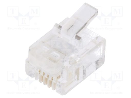 RJ126P4CR_Φύσα; RJ12; PIN: 4; Διάγραμμα: 6p4c; για αγωγό; IDC