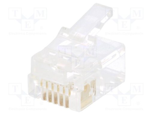 RJ126P6CR_Φύσα; RJ12; PIN: 6; Διάγραμμα: 6p6c; για αγωγό; IDC