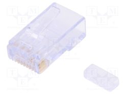 449150001_Φύσα; RJ45; 44915; PIN: 8; Κατ: 6; με οδηγό συρμάτων; Επίχρυση