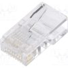 RJ458P8CR_Φύσα; RJ45; PIN: 8; Διάγραμμα: 8p8c; για αγωγό; IDC