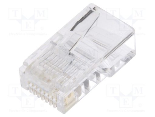 RJ458P8CR_Φύσα; RJ45; PIN: 8; Διάγραμμα: 8p8c; για αγωγό; IDC