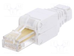 MP0026_Φύσα; RJ45; PIN: 8; Κατ: 5e; με προστατευτικό; Διάγραμμα: 8p8c; λευκό