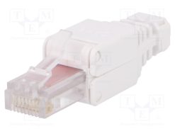 MP0025_Φύσα; RJ45; PIN: 8; Κατ: 6; Διάγραμμα: 8p8c; 23AWG÷26AWG; λευκό; ευθύς