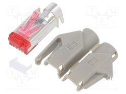 1414382_Φύσα; RJ45; PIN: 8; Κατ: 6; Επίχρυση; Διάγραμμα: 8p8c; 27AWG÷24AWG