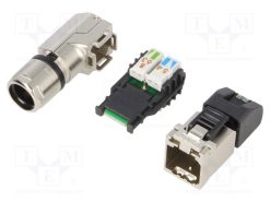 21700640_Φύσα; RJ45; PIN: 8; Κατ: 6a; θωρακισμένα; Διάγραμμα: 8p8c; 5