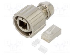 17-150284_Φύσα; RJ45; PIN: 8; Κατ: 6a; θωρακισμένα; Διάγραμμα: 8p8c; IP67; IDC