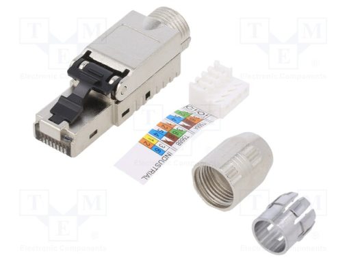 MP0040N_Φύσα; RJ45; PIN: 8; Κατ: 6a; θωρακισμένα; Διάγραμμα: 8p8c; για αγωγό