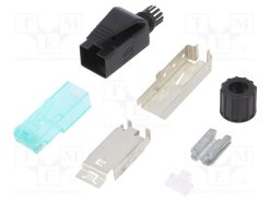 09451511520_Φύσα; RJ45; PIN: 8; Κατ: 6a; θωρακισμένα; Διάγραμμα: 8p8c; για αγωγό