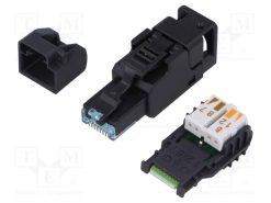 J00026A3001_Φύσα; RJ45; PIN: 8; Κατ: 6a; χωρίς θωράκιση; Επίχρυση; 5