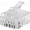 DS1123-03-P80T_Φύσα; RJ45; PIN: 8; κοντά; Διάγραμμα: 8p8c; για αγωγό; IDC