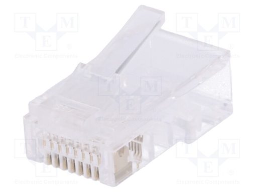 MP0020_Φύσα; RJ45; PIN: 8; χωρίς θωράκιση; Επίχρυση; Διάγραμμα: 8p8c; ευθύς