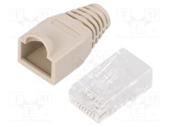 MP0072_Φύσα; RJ45; Κατ: 6a; Επίχρυση; Διάγραμμα: 8p8c; για αγωγό; ευθύς