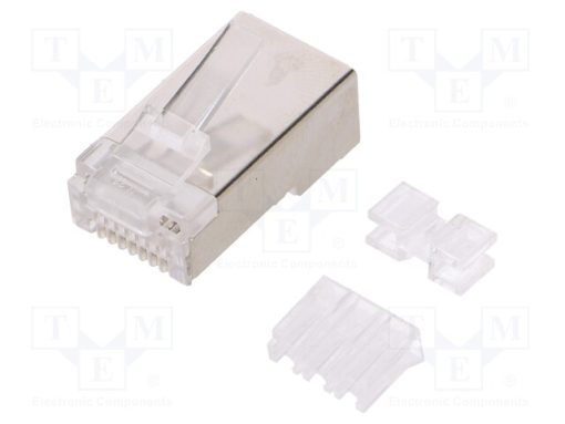 MP0070_Φύσα; RJ45; Κατ: 6a; θωρακισμένα; Επίχρυση; Διάγραμμα: 8p8c; ευθύς