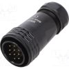 SA2810/P10BIB_Φύσα; SA28; αρσενικά; PIN: 10; IP67; 13÷16mm; 10A; κόλληση; για αγωγό