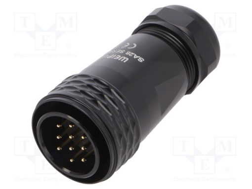 SA2810/P10BIB_Φύσα; SA28; αρσενικά; PIN: 10; IP67; 13÷16mm; 10A; κόλληση; για αγωγό