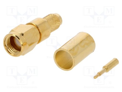 321-102-003 (SMA-50/2-H155/W1.03 AU)_Φύσα; SMA; αρσενικά; ευθύς; 50Ω; H155; σύσφιξη; για αγωγό; PTFE