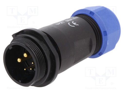 SP2111/P5BII-1N_Φύσα; SP21; αρσενικά; PIN: 5(2+3); IP68; 7÷12mm; 5A