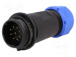 SP2111/P9II-1N_Φύσα; SP21; αρσενικά; PIN: 9; IP68; 7÷12mm; 5A; κόλληση; για αγωγό