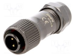 ST1210/P2_Φύσα; ST12; αρσενικά; PIN: 2; IP67; 5÷8mm; 13A; κόλληση; για αγωγό