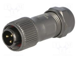 ST1210/P3_Φύσα; ST12; αρσενικά; PIN: 3; IP67; 5÷8mm; 13A; κόλληση; για αγωγό