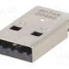 480371000_Φύσα; USB A; αρσενικά; για PCB; SMT; PIN: 4; οριζόντια; USB 2.0