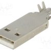 925_Φύσα; USB A; για αγωγό; κόλληση; PIN: 4; ευθύς; USB 2.0; Επίχρυση; 1A