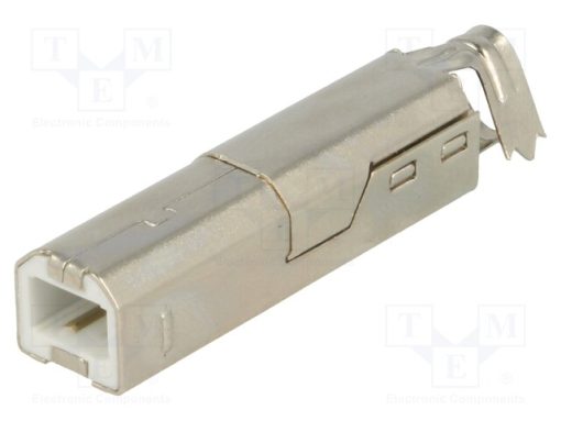 926_Φύσα; USB B; για αγωγό; κόλληση; PIN: 4; ευθύς; USB 2.0; 1A; 30V