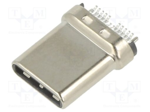 1054440001_Φύσα; USB C; για PCB; SMT; PIN: 24; οριζόντια; USB 3.1; Επίχρυση; 5A