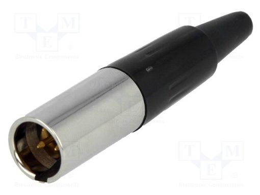 AG3M_Φύσα; XLR mini; αρσενικά; PIN: 3; για αγωγό; κόλληση; 5A; 0