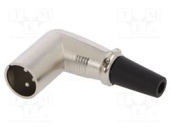 FC60963N_Φύσα; XLR; αρσενικά; PIN: 3; γωνιακός 90°; για αγωγό; κόλληση; 7