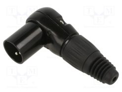 FC619303_Φύσα; XLR; αρσενικά; PIN: 3; γωνιακός 90°; για αγωγό; κόλληση; μαύρο