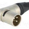 NC3MRX_Φύσα; XLR; αρσενικά; PIN: 3; γωνιακός 90°; περιστρεφόμενα; κόλληση