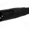 XLR-3W-G_Φύσα; XLR; αρσενικά; PIN: 3; ευθύς; για αγωγό; Επίχρυση