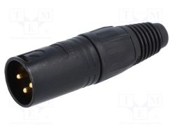 NC3MX-B_Φύσα; XLR; αρσενικά; PIN: 3; ευθύς; για αγωγό; κόλληση; 3