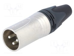 NC3MXX_Φύσα; XLR; αρσενικά; PIN: 3; ευθύς; για αγωγό; κόλληση; Επάργυρη