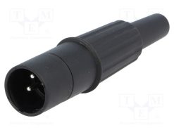 APM CP3004_Φύσα; XLR; αρσενικά; PIN: 3; ευθύς; για αγωγό; κόλληση; Επάργυρη