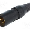 713-0300_Φύσα; XLR; αρσενικά; PIN: 3; ευθύς; για αγωγό; κόλληση; Επίχρυση; 50V