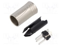 NC3MXX-WOB_Φύσα; XLR; αρσενικά; PIN: 3; ευθύς; χωρίς προστατευτικό; για αγωγό