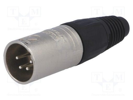 NC4MX_Φύσα; XLR; αρσενικά; PIN: 4; ευθύς; για αγωγό; κόλληση; 3