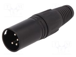 FC6156_Φύσα; XLR; αρσενικά; PIN: 4; ευθύς; για αγωγό; κόλληση; Επάργυρη