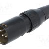 709-0400_Φύσα; XLR; αρσενικά; PIN: 4; ευθύς; για αγωγό; κόλληση; Επάργυρη; 50V