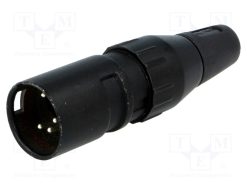 709-0500_Φύσα; XLR; αρσενικά; PIN: 5; ευθύς; για αγωγό; κόλληση; Επάργυρη; 50V