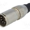 701-0500_Φύσα; XLR; αρσενικά; PIN: 5; ευθύς; για αγωγό; κόλληση; Επάργυρη; 50V