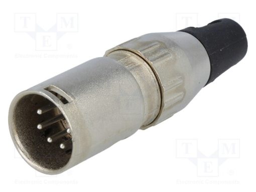 701-0500_Φύσα; XLR; αρσενικά; PIN: 5; ευθύς; για αγωγό; κόλληση; Επάργυρη; 50V