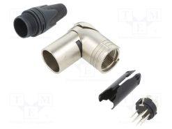 NC7MRX_Φύσα; XLR; αρσενικά; PIN: 7; γωνιακός 90°; περιστρεφόμενα; κόλληση